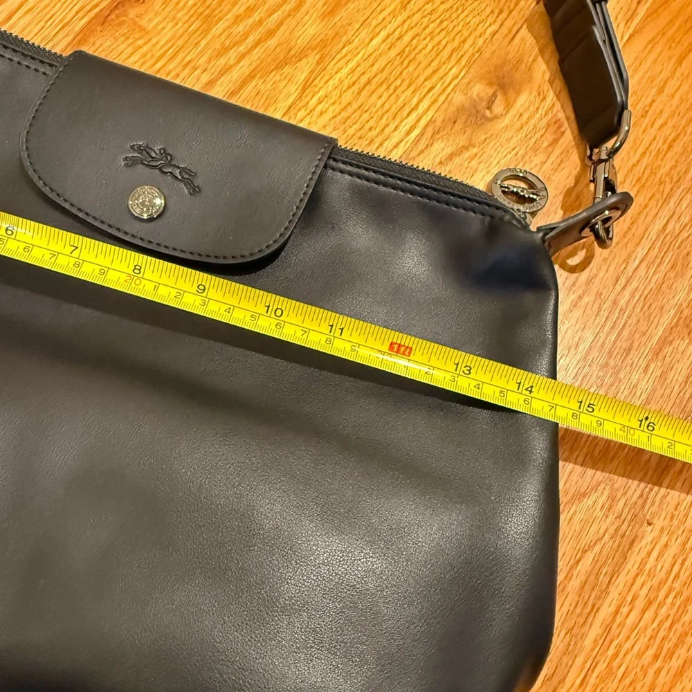 Longchamp Le Pliage Xtra Medium Leather Hobo Bag Women's Black (worn Once) - Picture 12 of 12